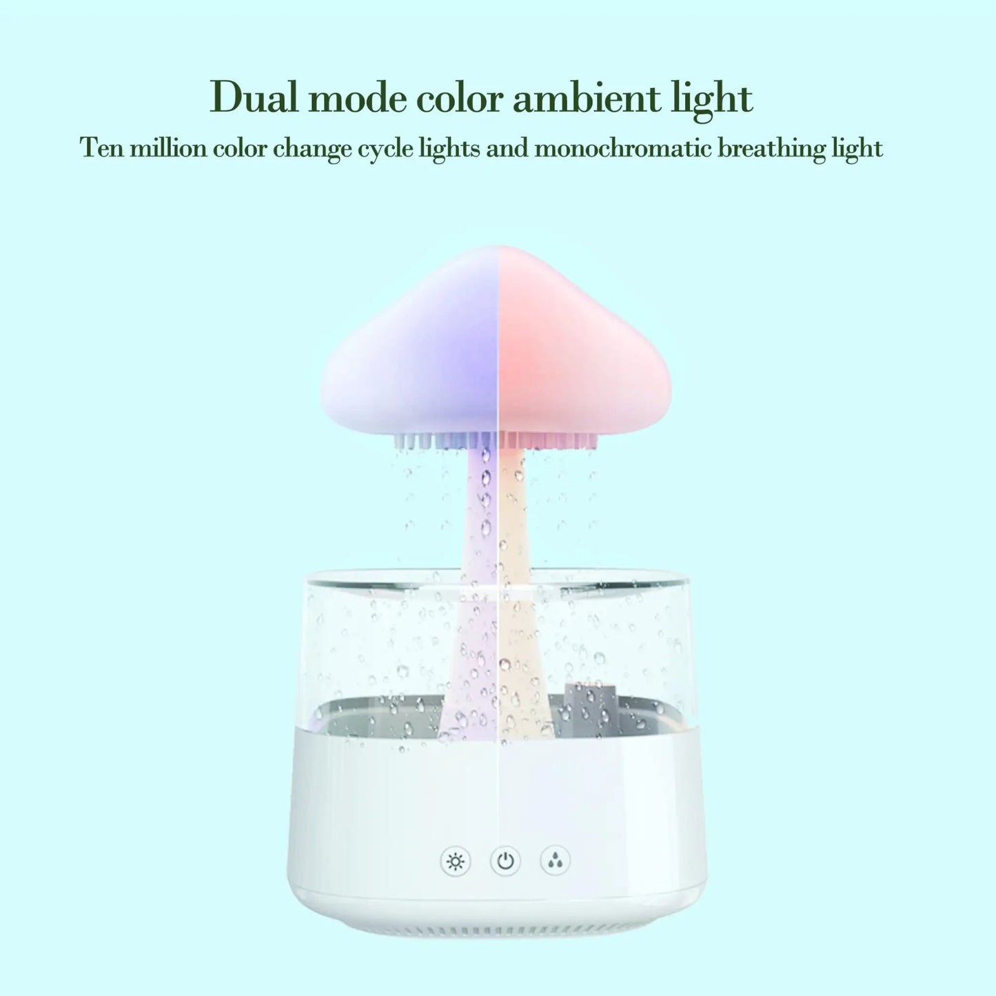 4-in-1 Cloud Rain Aroma Humidifier4-in-1 Cloud Rain Aroma Humidifier
The sound of rain helps to sleepAromatherapy diffusionHumidification in a dry environmentAtmosphere Colorful Night LightNew StrangHousehold Itemsahomeahome-1 Cloud Rain Aroma Humidifier