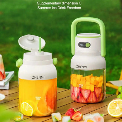 ZHENMI Portable Fresh Juice Bucket,Juice dispenser,Fresh juicer,cup