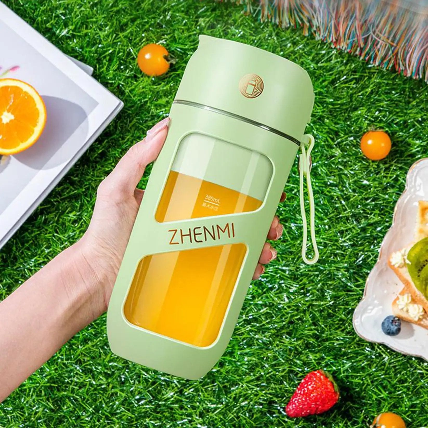 ZHENMI wireless electric vacuum juicer,Juice dispenser,Fresh squeezed