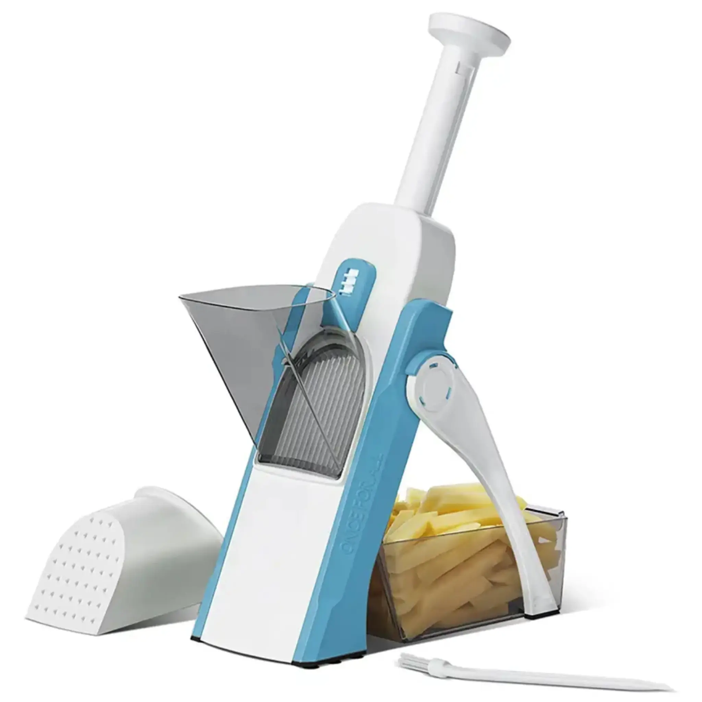 Multifunctional vegetable cutterFeatures

Reliable and strong plastic
Fast slicing without effort
Thanks to the unique spring system, the handle after pressing instantly rises up without requiring Kitchen ItemsahomeahomeMultifunctional vegetable cutter