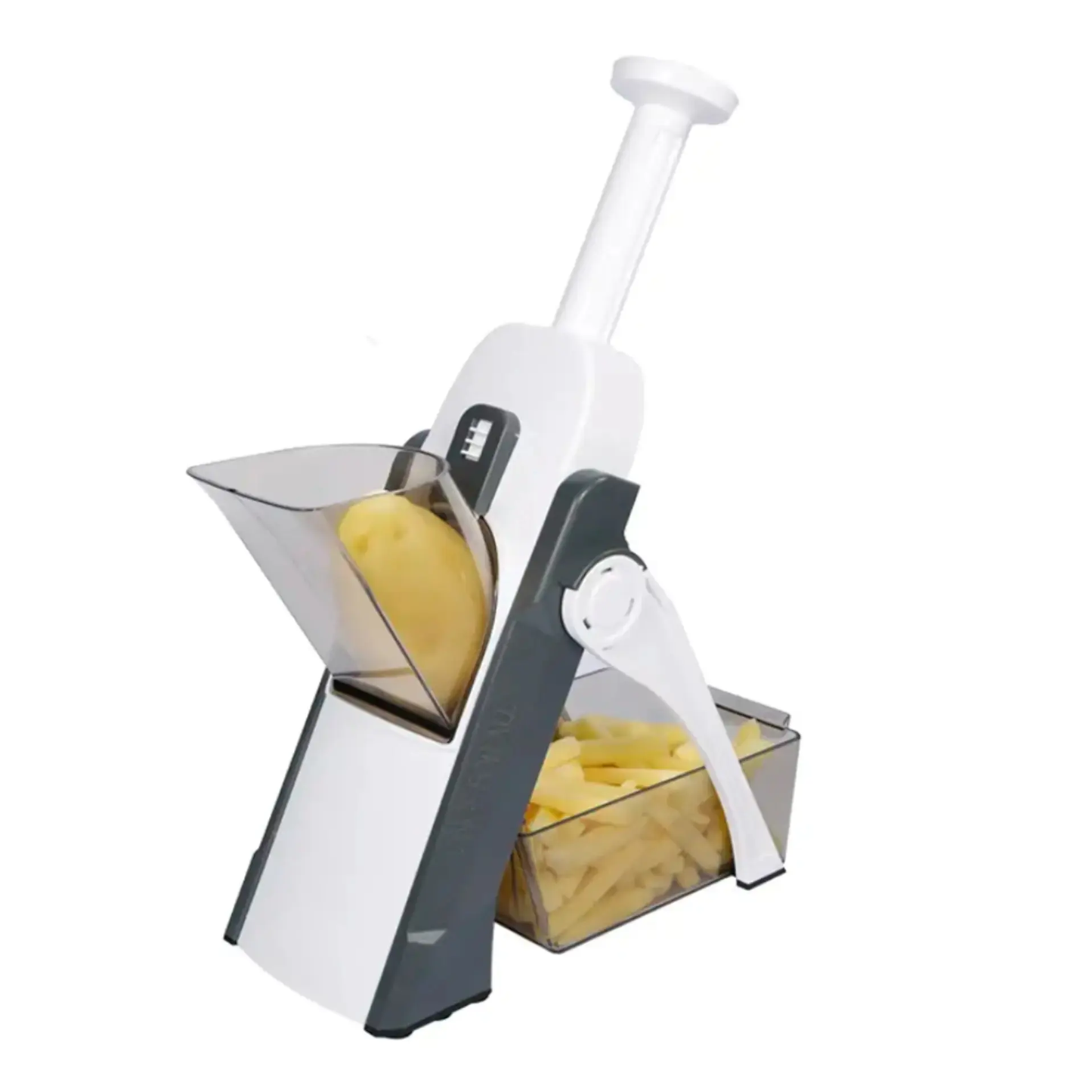 Multifunctional vegetable cutterFeatures

Reliable and strong plastic
Fast slicing without effort
Thanks to the unique spring system, the handle after pressing instantly rises up without requiring Kitchen ItemsahomeahomeMultifunctional vegetable cutter